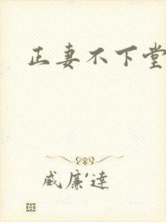 正妻不下堂