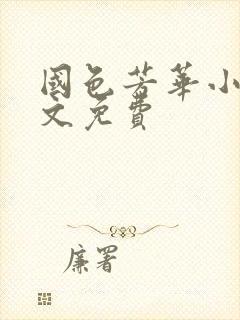 国色芳华小说全文免费