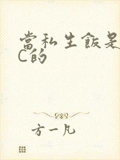 当私生饭是要挨C的