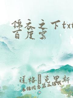 锦衣之下txt百度云