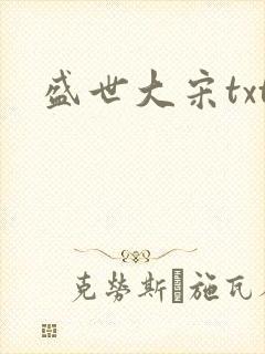 盛世大宋txt