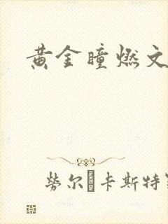 黄金瞳燃文