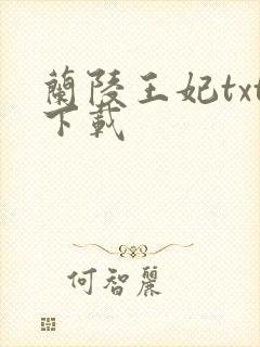 兰陵王妃txt下载