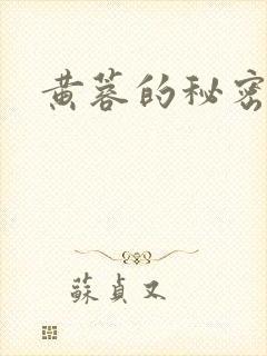 黄蓉的秘密