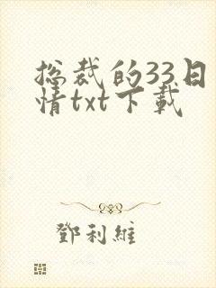 总裁的33日索情txt下载