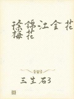 徐锦江金花瓶楷梅花