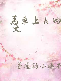 马车上 h 肉 文