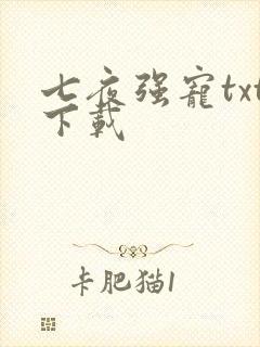 七夜强宠txt下载