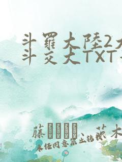 斗罗大陆2大乱斗交大TXT漫画