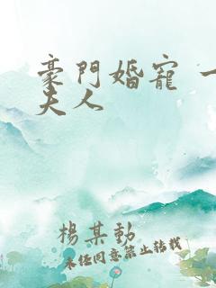 豪门婚宠 一品夫人