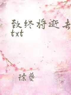 致终将逝去青春txt