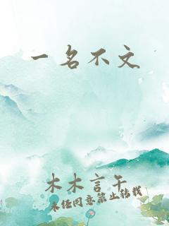 一名不文