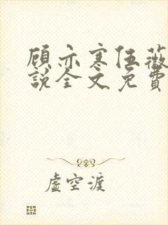 顾亦寒伍薇薇小说全文免费阅读