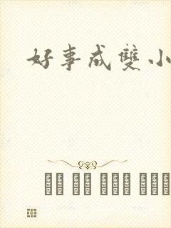 好事成双小说