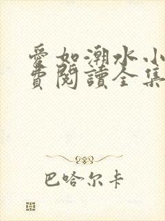 爱如潮水小说免费阅读全集