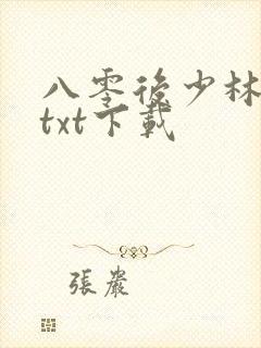 八零后少林方丈txt下载