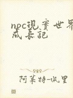 npc现实世界成长记