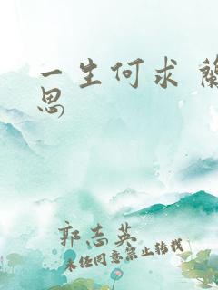 一生何求 兰思思