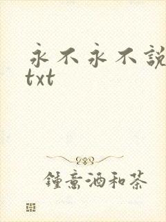 永不永不说再见txt