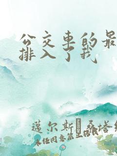 公交车的最后一排入了我