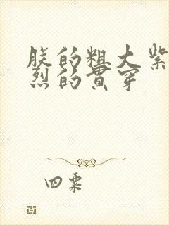 朕的粗大紫红猛烈的贯穿