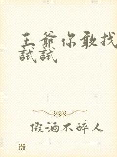 王爷你敢找小三试试