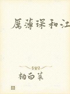 厉薄琛和江阮阮