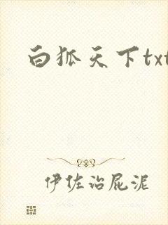 白狐天下txt