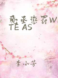 飞丞惩罚WRITE AS