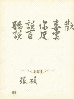 听说你喜欢我小说百度云