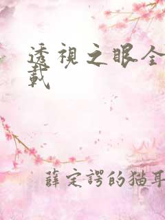 透视之眼全文下载