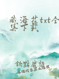 藏海花txt全集下载