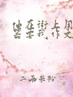 他在街上用遥控器要我作文