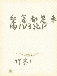 整篇都是车的多肉1V3比P