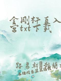 金刚杵直入莲花宫txt下载