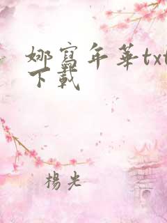 娜写年华txt下载