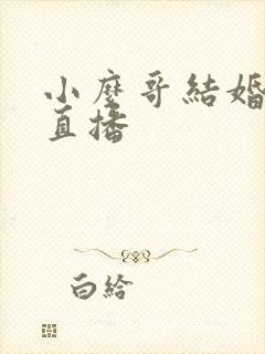 小么哥结婚视频直播