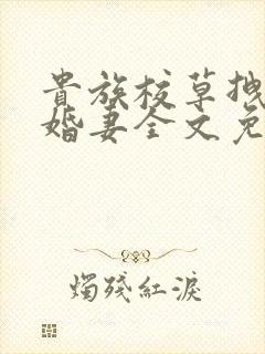 贵族校草拽拽未婚妻全文免费阅读