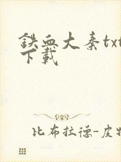 铁血大秦txt下载