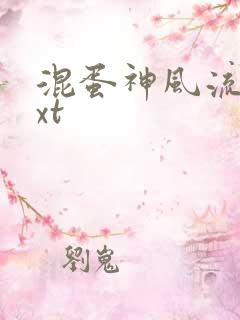 混蛋神风流史txt