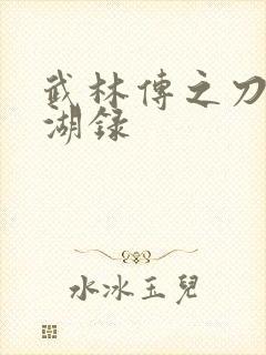 武林传之刀剑江湖录