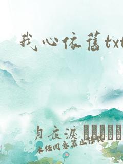 我心依旧txt