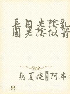 长日光阴乱作一团光阴似箭教主