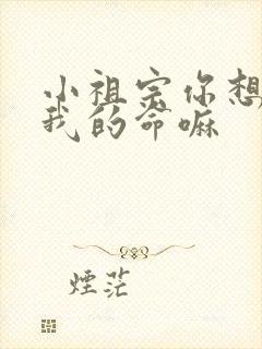 小祖宗你想要了我的命嘛