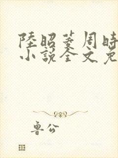 陆昭菱周时阅的小说全文免费阅读