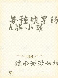 各种明星的综艺h版小说