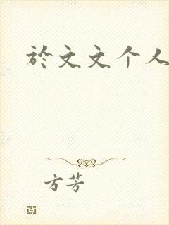 于文文个人简历