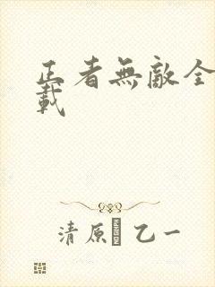 正者无敌全集下载