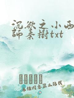 沉欲之小西的教师秦树txt
