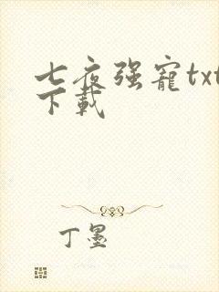 七夜强宠txt下载